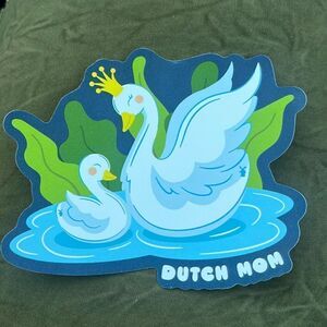 NEW 2024 DUTCH BROS DUTCH MOM SWAN STICKER